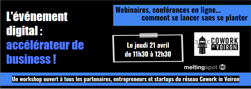 Workshop evenement digital - Cowork in Voiron