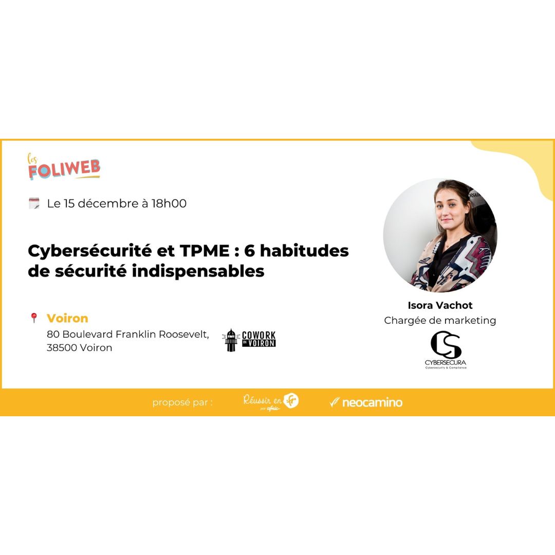 Atelier Foliweb le jeudi 15 décembre à 18h (cybersécurité)