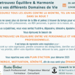 Atelier équilibre vie professionnelle et personnelle le 26 janvier à 12h30