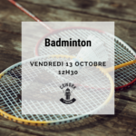 Activité badminton